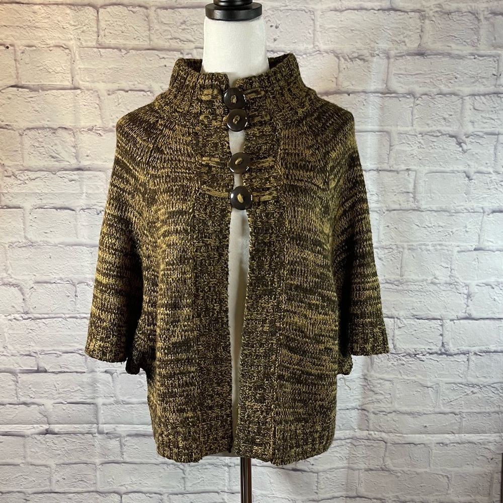 Allison Brittney‎ Open Front Doleman Sleeve Cardigan Sweater